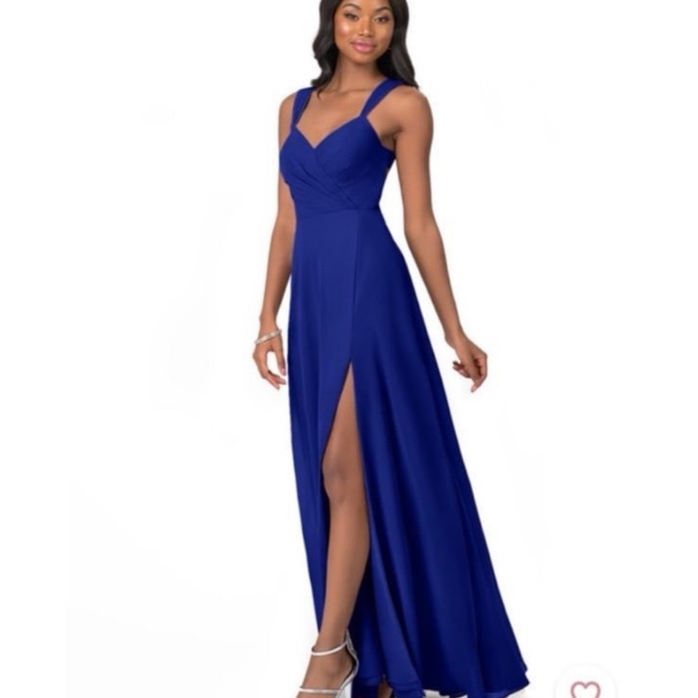 Azazie Royal Blue Maxi Dress